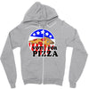 vote for pizza Zipper Hoodie