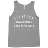 lipstick diamonds champagne Tank Top