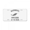 narwhals License Plate