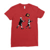 banksy kids play t.v. ball Ladies Fitted T-Shirt