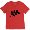 daun hitam V-Neck Tee