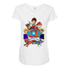 paw patrol birthday boy dad Maternity Scoop Neck T-shirt