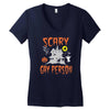 scary gay person Women's V-Neck T-Shirt