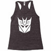 deceptacons logo printed Racerback Tank