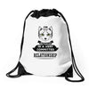 I Am Cat Actually In A Very Commited Relationship Drawstring Bags