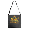 scary teacher costume Adjustable Strap Totes