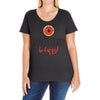 donut worry, be happy Ladies Curvy T-Shirt