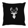 Deer With Diamond Throw Pillow