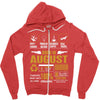 Born August  Multitasking Problem Solving Tees Zipper Hoodie