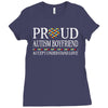proud autism boyfriend Ladies Fitted T-Shirt
