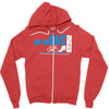 tour de france alp d'huez cycling Zipper Hoodie