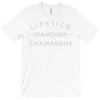 lipstick diamonds champagne T-Shirt