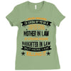 Super Cool Mother In Law Of A Freaking Awesome Daughter Ladies Fitted T-Shirt