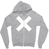 cross logo Zipper Hoodie
