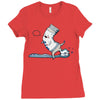 open wide Ladies Fitted T-Shirt
