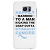 happily married to a man kicking the crap outta stomach cancer Samsung Galaxy S7 Edge Case