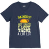 raindrop hot sauce i love tacos a lot V-Neck Tee