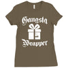 gangsta wrapper Ladies Fitted T-Shirt