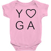 yoga heart Baby Onesie