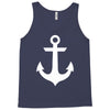 anchor black sailor vintage style navy nautical Tank Top