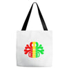 rasta skull and crossbones reggae dub club rave Tote Bags