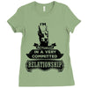I Am Doberman Pinscher Actually In A Very Commited Relationship Ladies Fitted T-Shirt