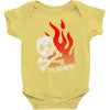 skull &amp; flames Baby Onesie