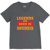 Legends Are Born In November V-Neck Tee