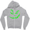 scary pumpkin halloween Zipper Hoodie
