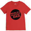 world's okayest dad V-Neck Tee