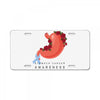 stomach cancer awareness License Plate