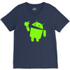 android eats apple V-Neck Tee