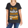 My Wife Is Super Awesome Her Husband Ladies Curvy T-Shirt