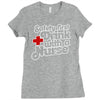 safety first drink with a nurse Ladies Fitted T-Shirt
