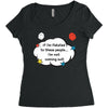 If I'm Related to These People I'm Not Coming Out Women's Triblend Scoop T-shirt
