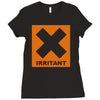 irritant mens Ladies Fitted T-Shirt