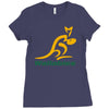 wallabies gold logo Ladies Fitted T-Shirt