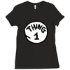 thing 1 Ladies Fitted T-Shirt