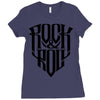 rock music Ladies Fitted T-Shirt