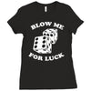 blow me for luck casino Ladies Fitted T-Shirt