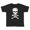 skull and crossbones pirate neon Toddler T-shirt
