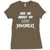 ask me about my lego ninjago Ladies Fitted T-Shirt