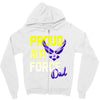 proud air force dad Zipper Hoodie