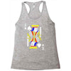 party king design funny humor cool graph baseball Racerback Tank