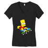 skate bart Women's V-Neck T-Shirt
