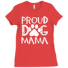 proud dog mama Ladies Fitted T-Shirt