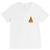 pizza christmas tree pocket V-Neck Tee