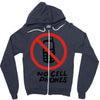 no cell phones Zipper Hoodie