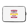 i never dreamed i'd grow up to be a super cool motocross mom but here Laptop sleeve