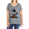 who loves frenchies Ladies Curvy T-Shirt
